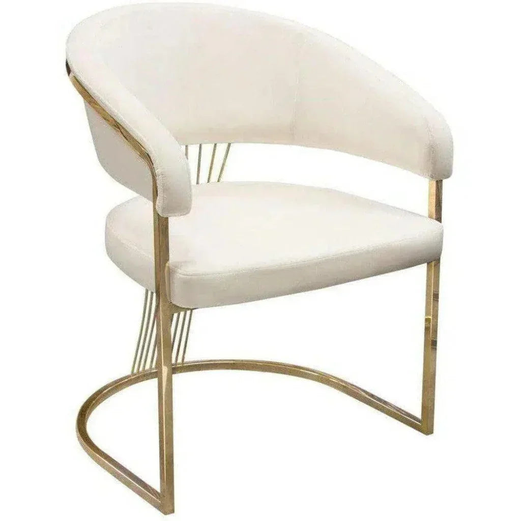 Solstice Velvet Dining Chair - LOOMLAN - Diamond Sofa - Dining Chairs