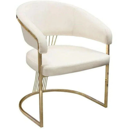 Solstice Velvet Dining Chair - LOOMLAN - Diamond Sofa - Dining Chairs