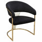 Solstice Velvet Dining Chair - LOOMLAN - Diamond Sofa - Dining Chairs