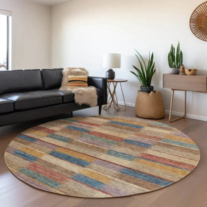 Solvia Beige Washable Indoor - Outdoor Rug - LOOMLAN - LOOMLAN Rugs - Outdoor Rugs
