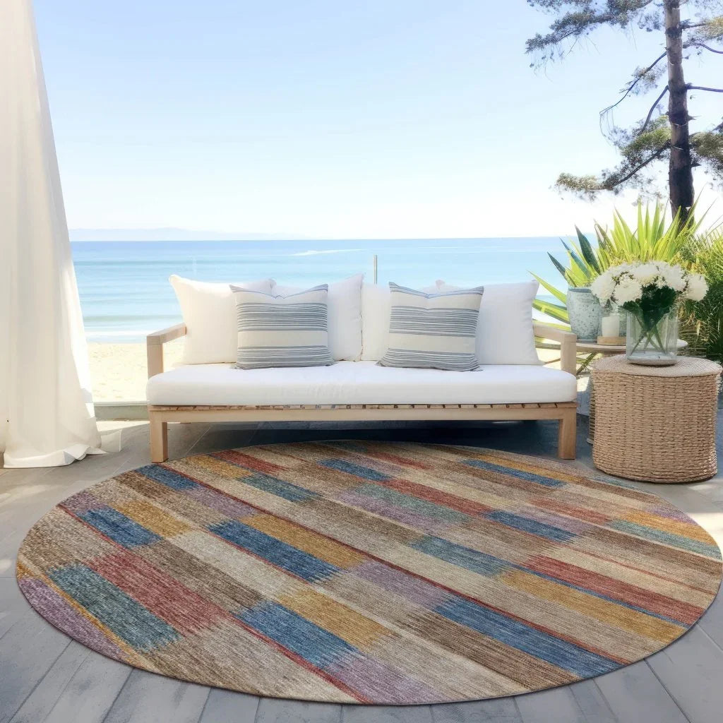 Solvia Beige Washable Indoor - Outdoor Rug - LOOMLAN - LOOMLAN Rugs - Outdoor Rugs