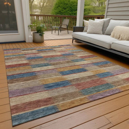 Solvia Beige Washable Indoor - Outdoor Rug - LOOMLAN - LOOMLAN Rugs - Outdoor Rugs
