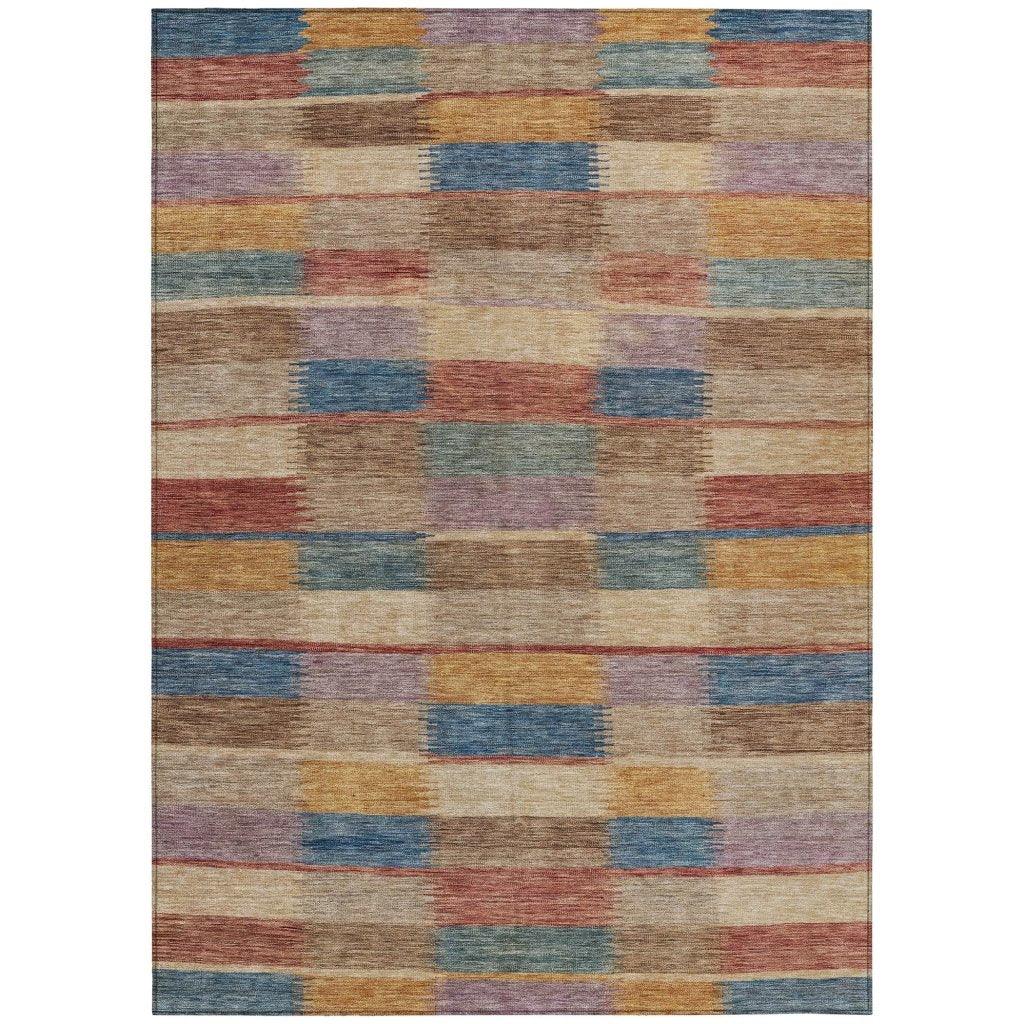 Solvia Beige Washable Indoor - Outdoor Rug - LOOMLAN - LOOMLAN Rugs - Outdoor Rugs