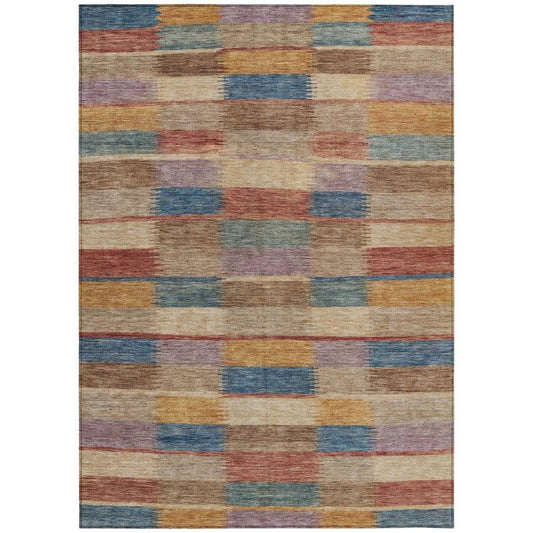 Solvia Beige Washable Indoor - Outdoor Rug - LOOMLAN - LOOMLAN Rugs - Outdoor Rugs