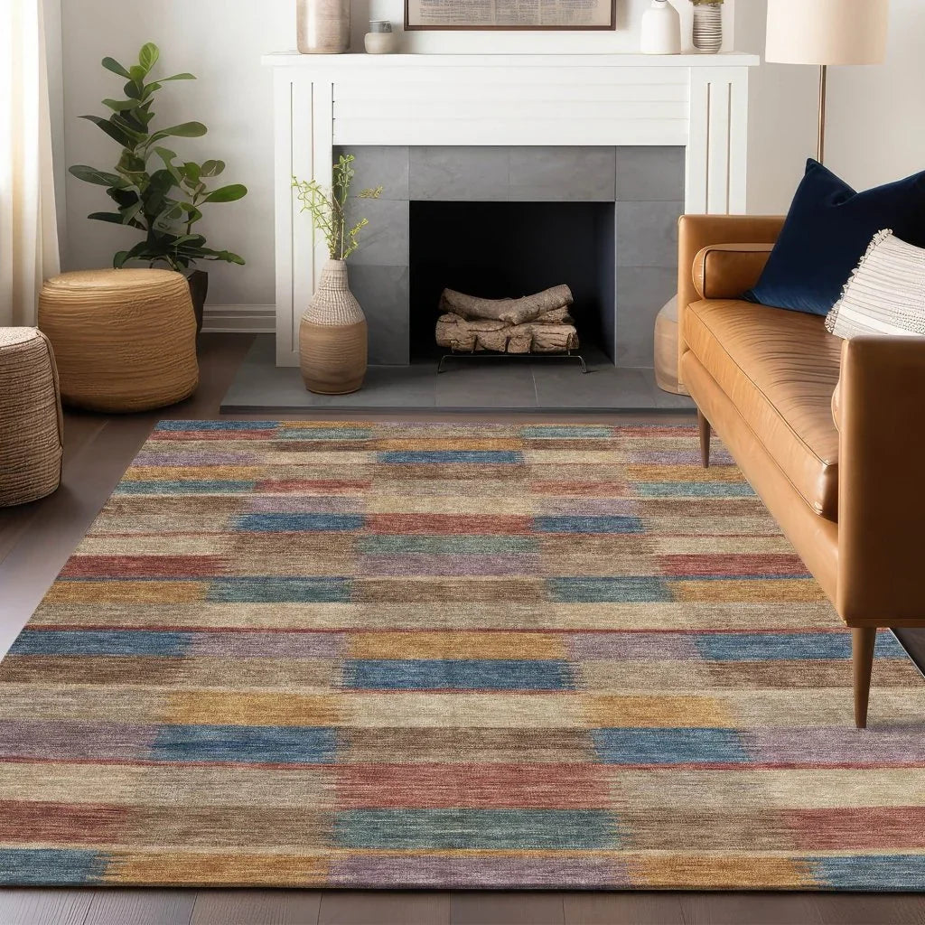 Solvia Beige Washable Indoor - Outdoor Rug - LOOMLAN - LOOMLAN Rugs - Outdoor Rugs