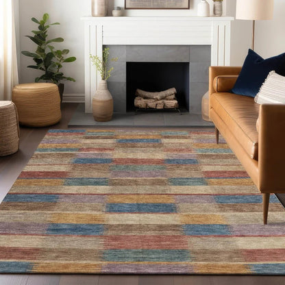 Solvia Beige Washable Indoor - Outdoor Rug - LOOMLAN - LOOMLAN Rugs - Outdoor Rugs