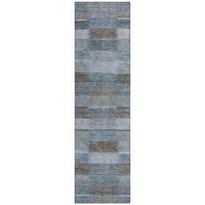 Solvia Blue Washable Indoor - Outdoor Rug - LOOMLAN - LOOMLAN Rugs - Outdoor Rugs