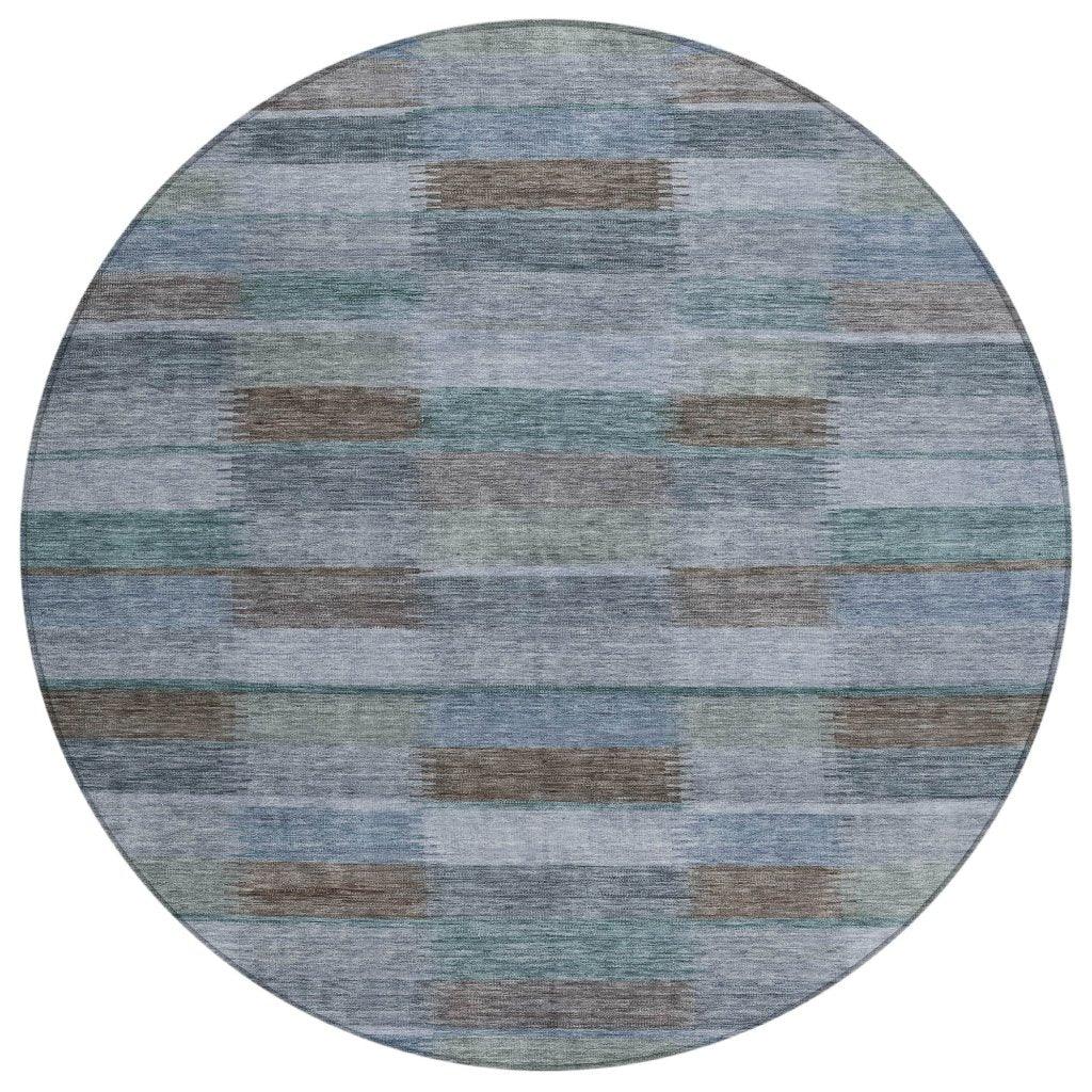 Solvia Blue Washable Indoor - Outdoor Rug - LOOMLAN - LOOMLAN Rugs - Outdoor Rugs