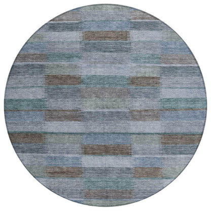 Solvia Blue Washable Indoor - Outdoor Rug - LOOMLAN - LOOMLAN Rugs - Outdoor Rugs