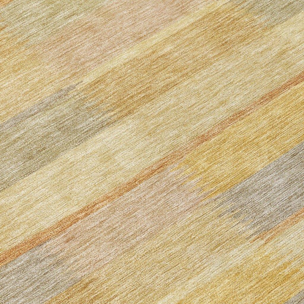 Solvia Gold Washable Indoor - Outdoor Rug - LOOMLAN - LOOMLAN Rugs - Outdoor Rugs