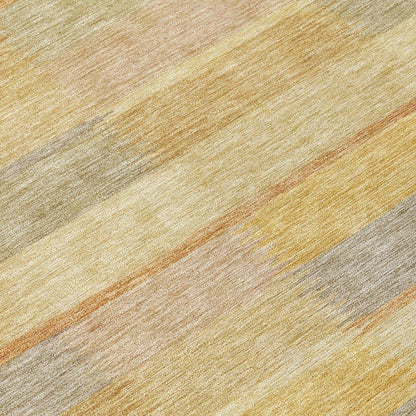 Solvia Gold Washable Indoor - Outdoor Rug - LOOMLAN - LOOMLAN Rugs - Outdoor Rugs