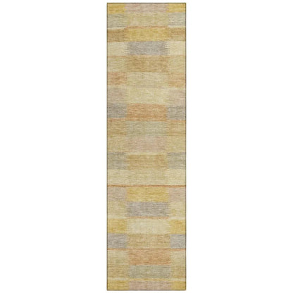 Solvia Gold Washable Indoor - Outdoor Rug - LOOMLAN - LOOMLAN Rugs - Outdoor Rugs