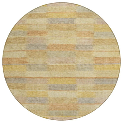 Solvia Gold Washable Indoor - Outdoor Rug - LOOMLAN - LOOMLAN Rugs - Outdoor Rugs