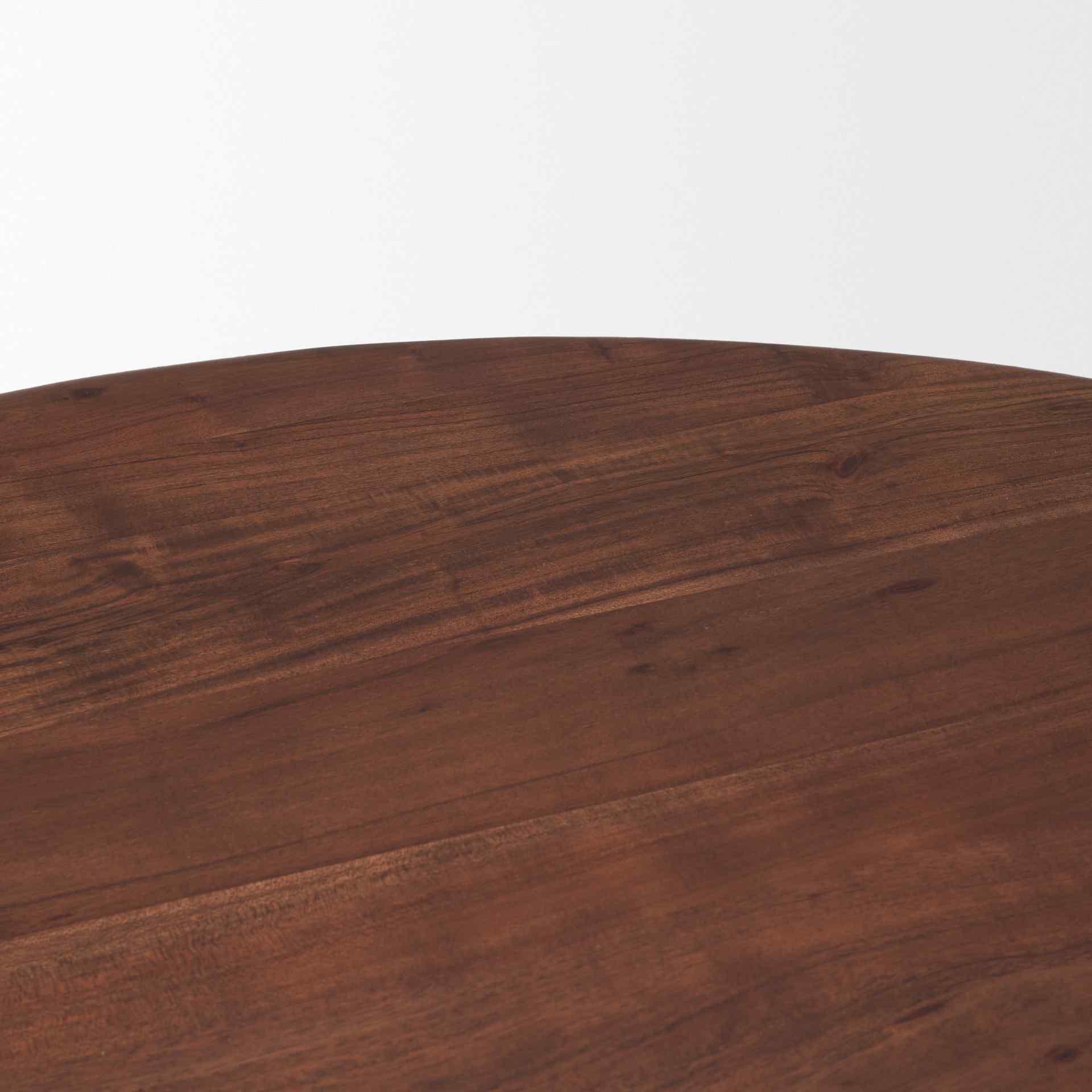 Soma Wood Round Dining Table-Dining Tables-Mercana-LOOMLAN