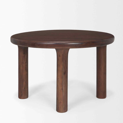 Soma Wood Round Dining Table-Dining Tables-Mercana-LOOMLAN