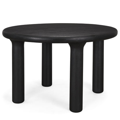 Soma Wood Round Dining Table-Dining Tables-Mercana-Black-LOOMLAN