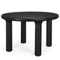 Soma Wood Round Dining Table-Dining Tables-Mercana-Black-LOOMLAN