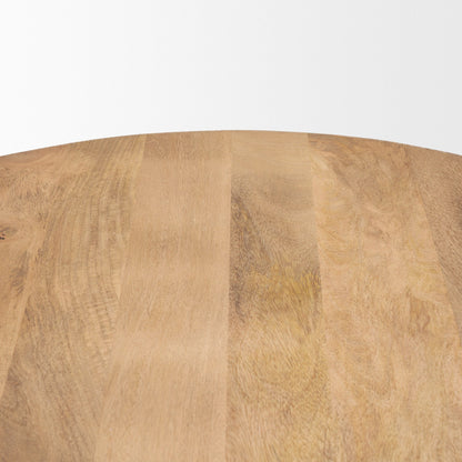 Soma Wood Round Dining Table-Dining Tables-Mercana-LOOMLAN
