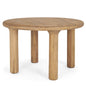 Soma Wood Round Dining Table-Dining Tables-Mercana-Light Brown-LOOMLAN