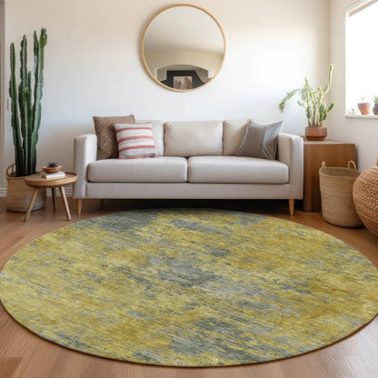 Sonata Gold Washable Indoor-Outdoor Rug-Outdoor Rugs-LOOMLAN Rugs-LOOMLAN