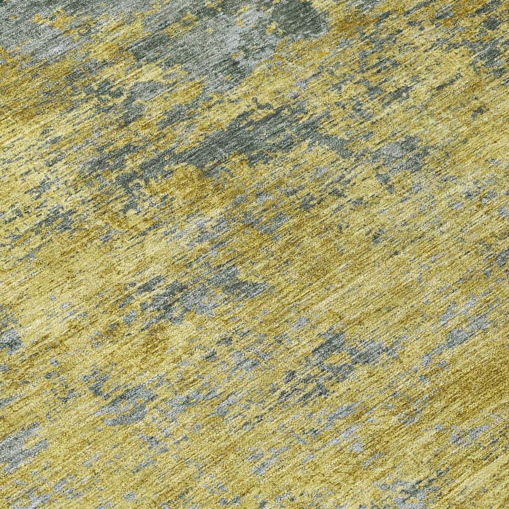 Sonata Gold Washable Indoor-Outdoor Rug-Outdoor Rugs-LOOMLAN Rugs-LOOMLAN