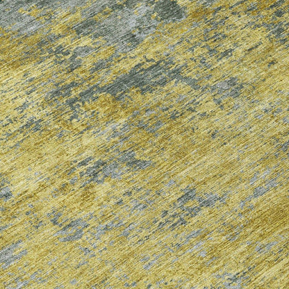 Sonata Gold Washable Indoor-Outdoor Rug-Outdoor Rugs-LOOMLAN Rugs-LOOMLAN