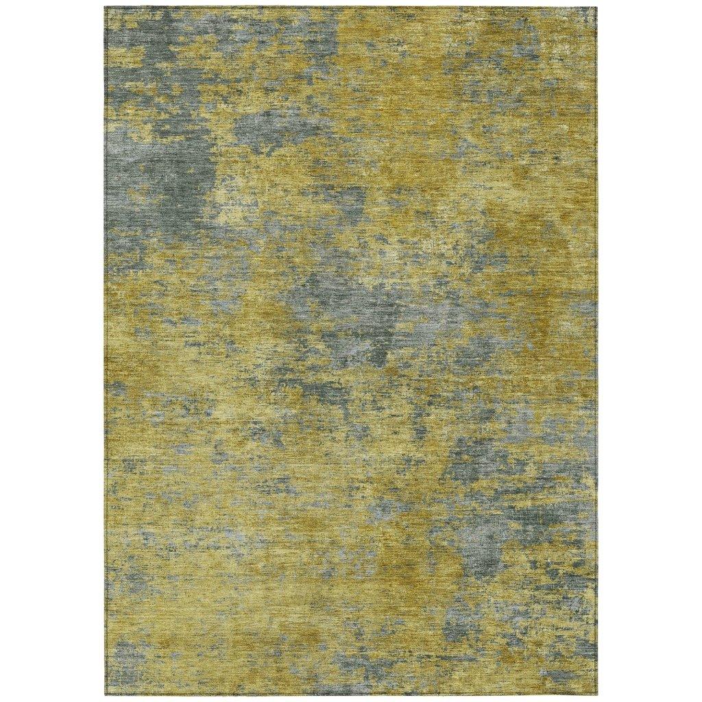 Sonata Gold Washable Indoor-Outdoor Rug-Outdoor Rugs-LOOMLAN Rugs-2'6" x 3'10"-LOOMLAN