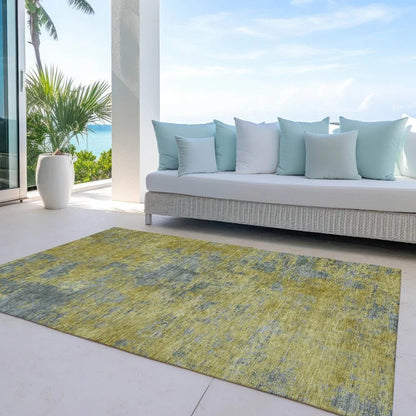 Sonata Gold Washable Indoor-Outdoor Rug-Outdoor Rugs-LOOMLAN Rugs-LOOMLAN