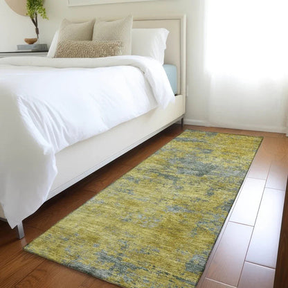 Sonata Gold Washable Indoor-Outdoor Rug-Outdoor Rugs-LOOMLAN Rugs-LOOMLAN