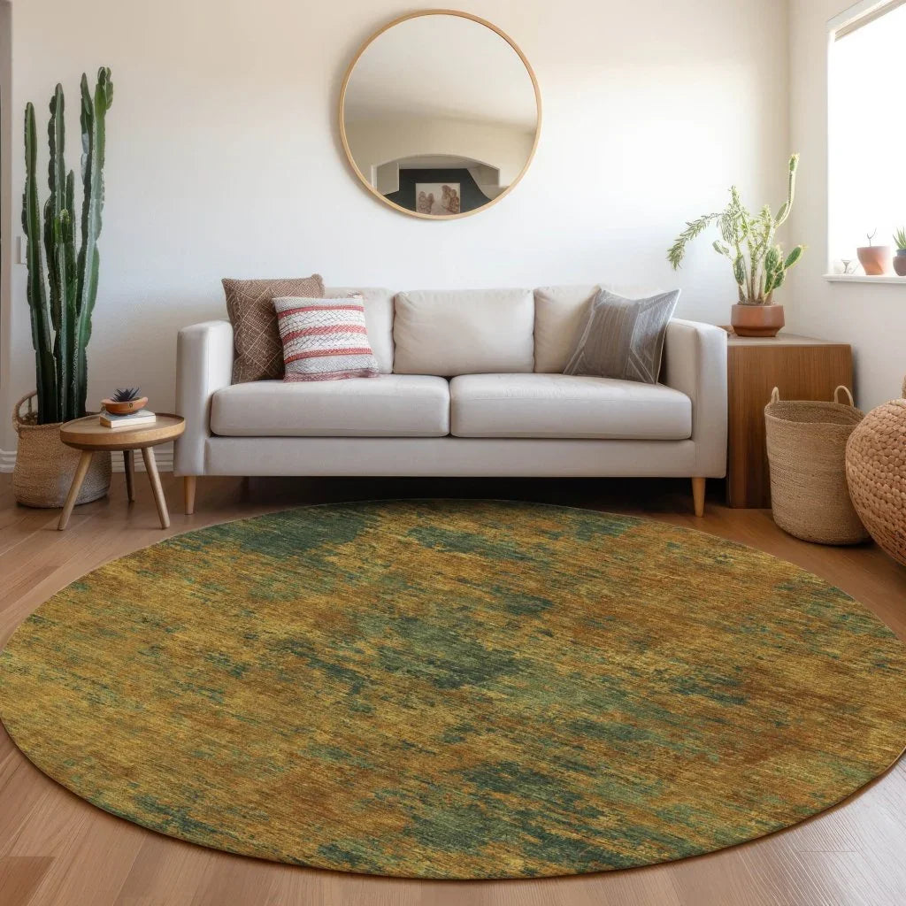 Sonata Orange Washable Indoor-Outdoor Rug-Outdoor Rugs-LOOMLAN Rugs-LOOMLAN
