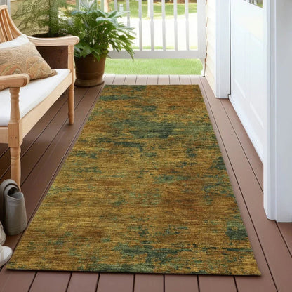 Sonata Orange Washable Indoor-Outdoor Rug-Outdoor Rugs-LOOMLAN Rugs-LOOMLAN
