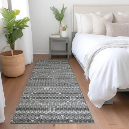 Sonatia Gray Washable Indoor - Outdoor Rug - LOOMLAN - LOOMLAN Rugs - Outdoor Rugs