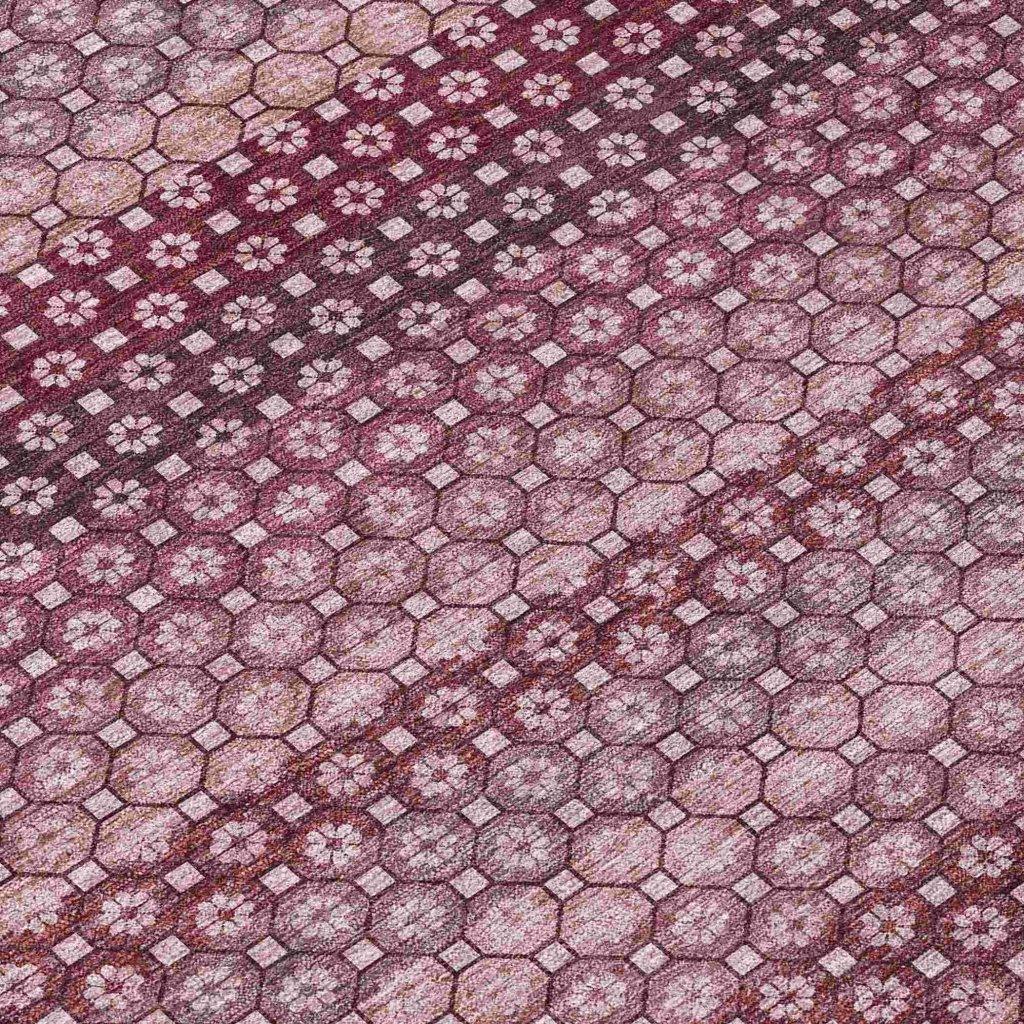 Sonava Red Washable Indoor - Outdoor Rug - LOOMLAN - LOOMLAN Rugs - Outdoor Rugs