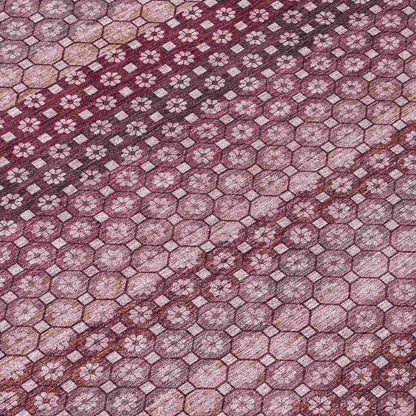 Sonava Red Washable Indoor - Outdoor Rug - LOOMLAN - LOOMLAN Rugs - Outdoor Rugs