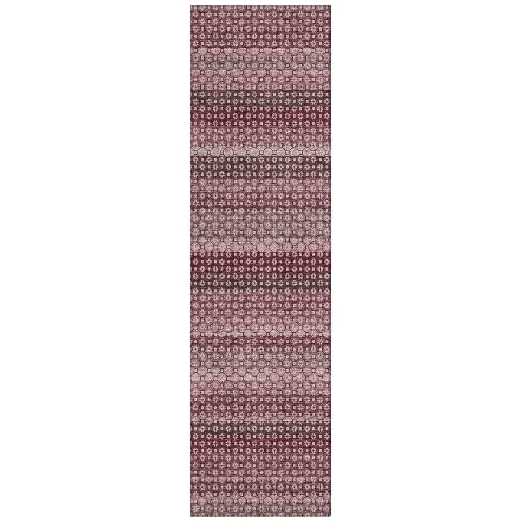 Sonava Red Washable Indoor - Outdoor Rug - LOOMLAN - LOOMLAN Rugs - Outdoor Rugs