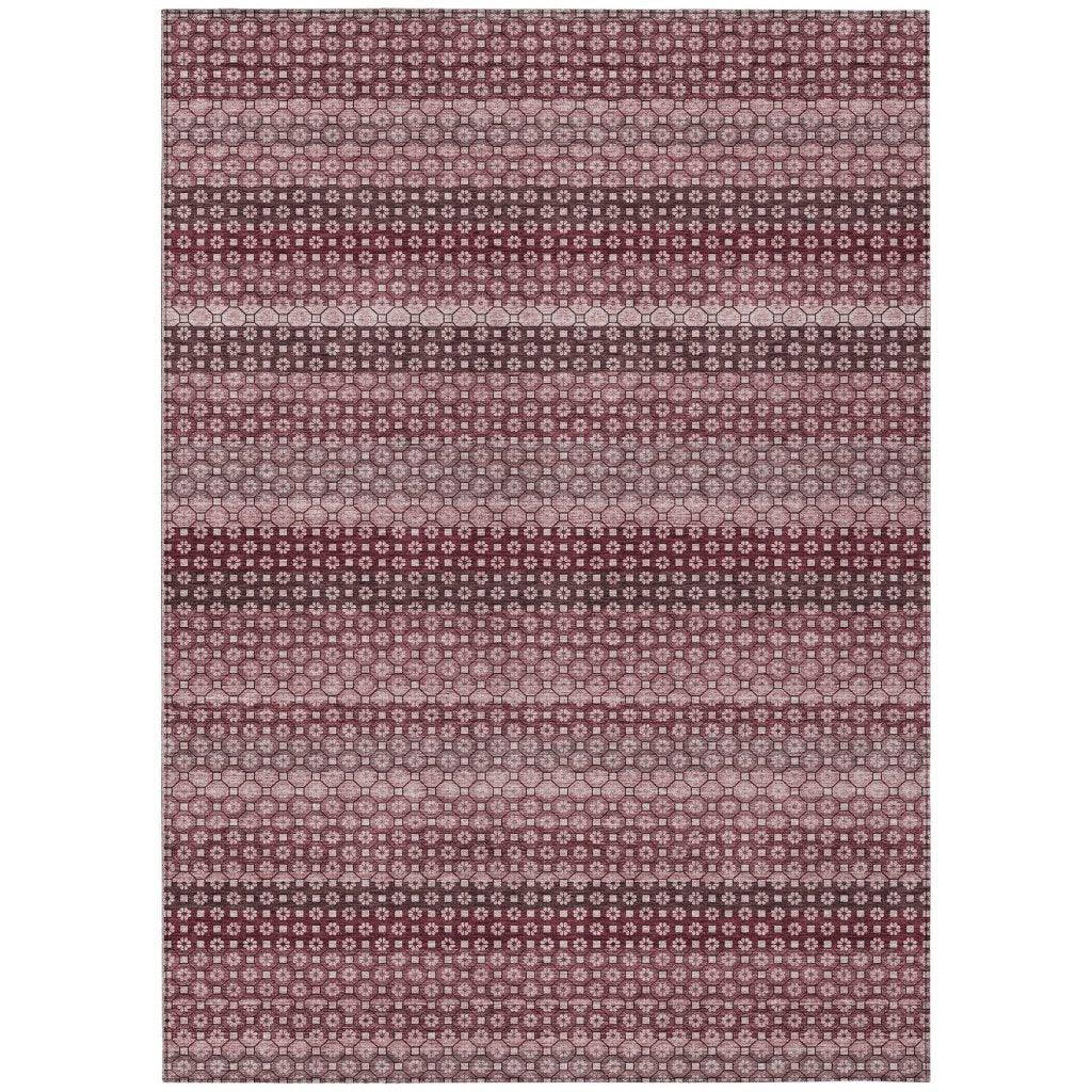 Sonava Red Washable Indoor - Outdoor Rug - LOOMLAN - LOOMLAN Rugs - Outdoor Rugs