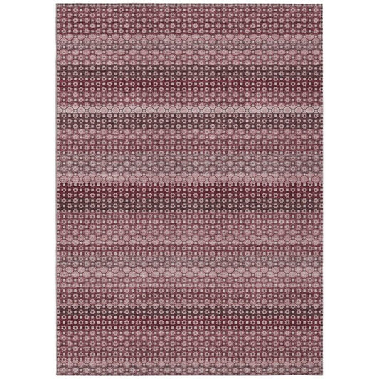 Sonava Red Washable Indoor - Outdoor Rug - LOOMLAN - LOOMLAN Rugs - Outdoor Rugs