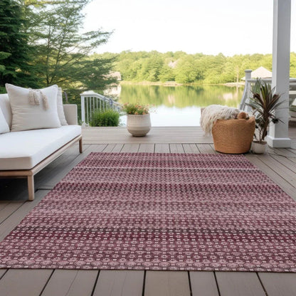 Sonava Red Washable Indoor - Outdoor Rug - LOOMLAN - LOOMLAN Rugs - Outdoor Rugs