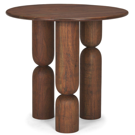 Sonel Pedestal Wooden Foyer Table