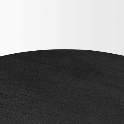 Sonel Wooden Black Pedestal Foyer Table