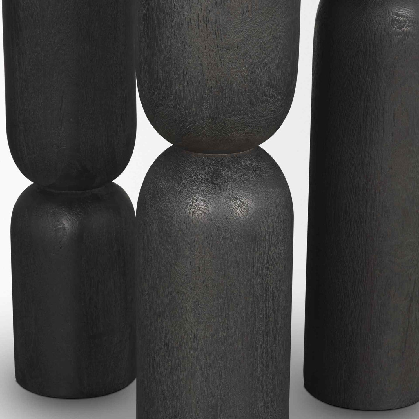 Sonel Wooden Black Pedestal Foyer Table