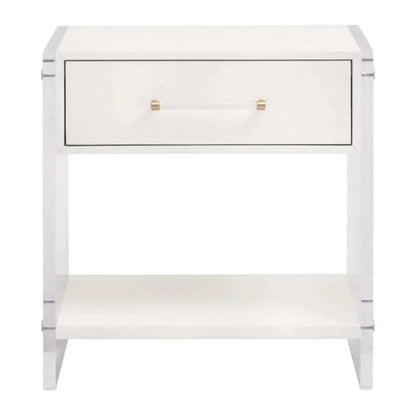Sonia Shagreen 1 - Drawer Nightstand - LOOMLAN - Essentials For Living - Nightstands
