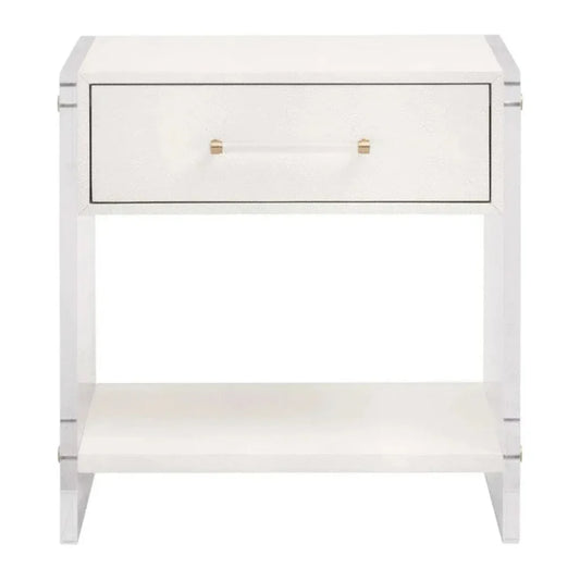 Sonia Shagreen 1 - Drawer Nightstand - LOOMLAN - Essentials For Living - Nightstands