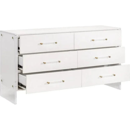 Sonia Shagreen 6 - Drawer Double Dresser - LOOMLAN - Essentials For Living - Dressers