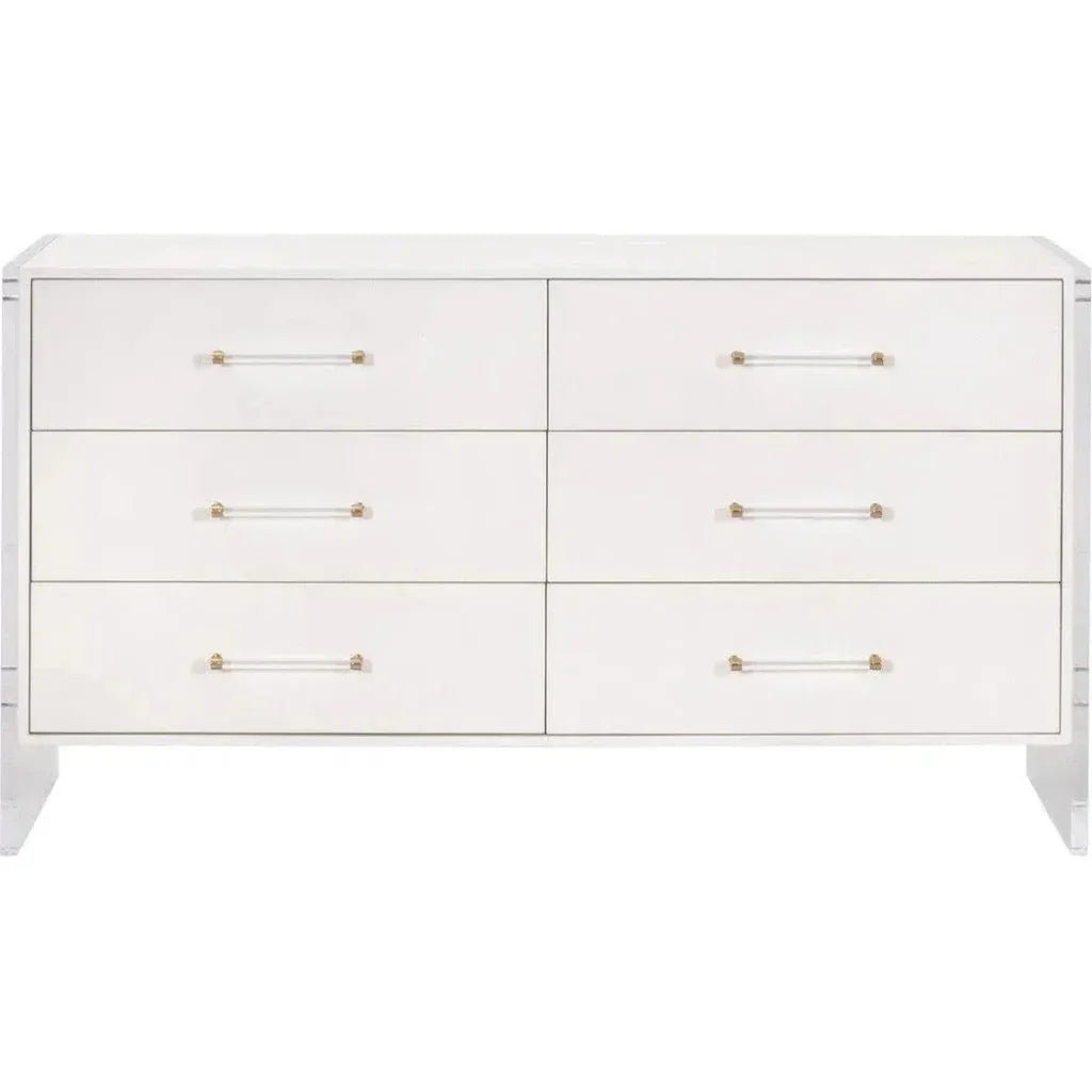 Sonia Shagreen 6 - Drawer Double Dresser - LOOMLAN - Essentials For Living - Dressers