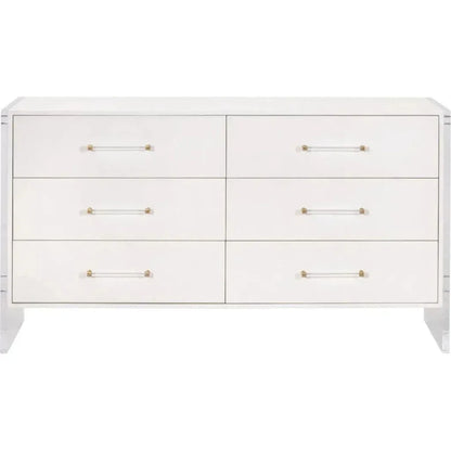 Sonia Shagreen 6 - Drawer Double Dresser - LOOMLAN - Essentials For Living - Dressers