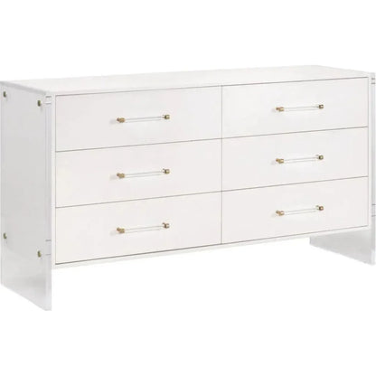 Sonia Shagreen 6 - Drawer Double Dresser - LOOMLAN - Essentials For Living - Dressers