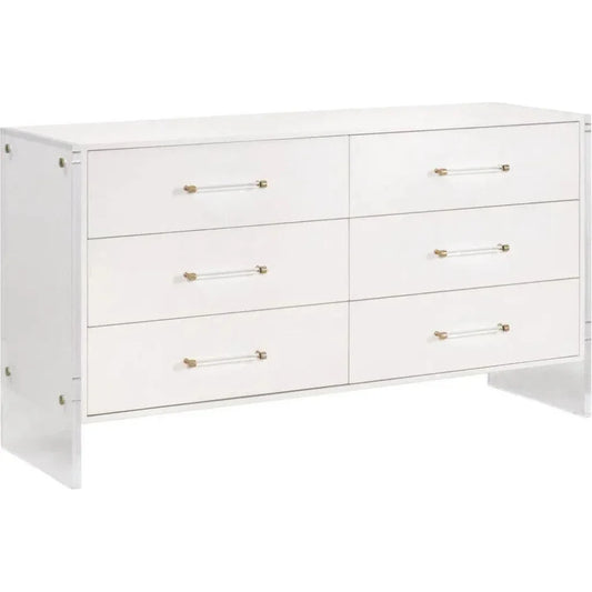 Sonia Shagreen 6 - Drawer Double Dresser - LOOMLAN - Essentials For Living - Dressers