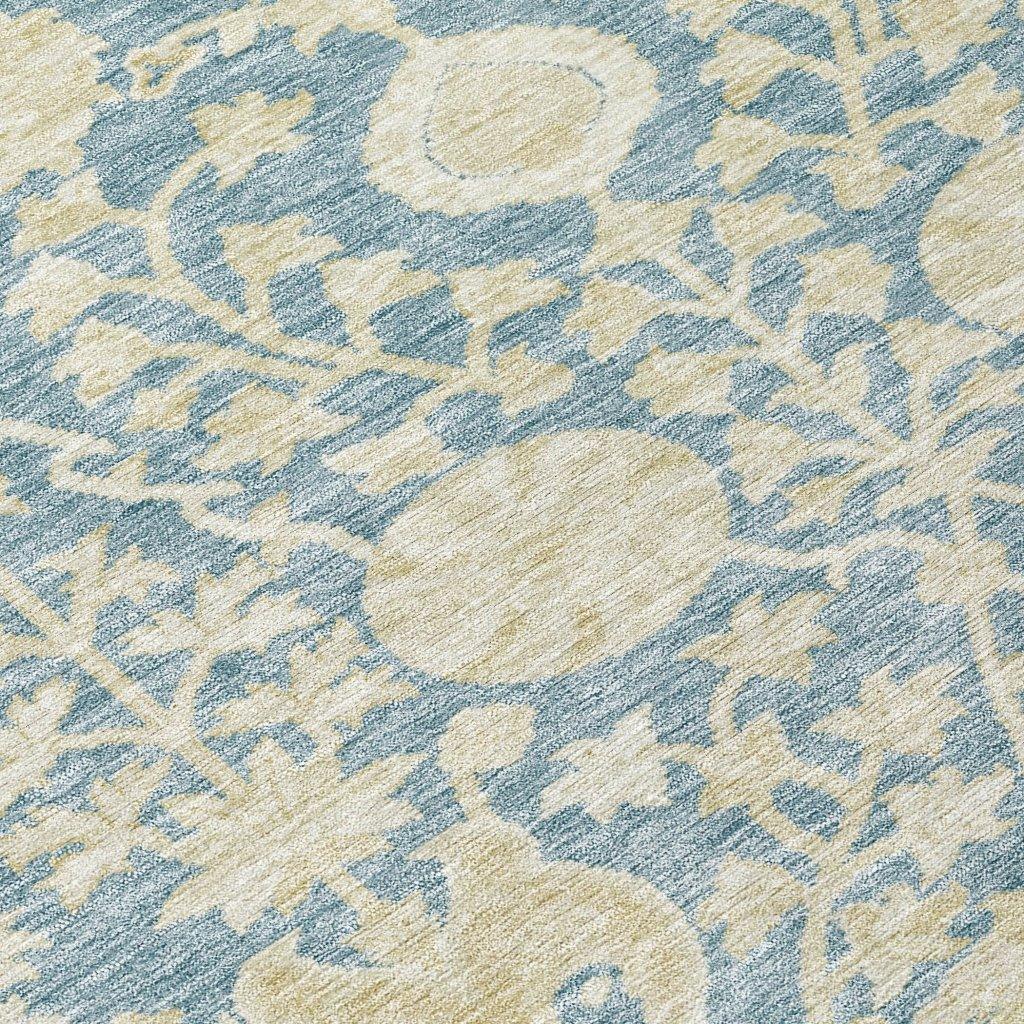 Sonnet Blue Washable Indoor-Outdoor Rug-Outdoor Rugs-LOOMLAN Rugs-LOOMLAN