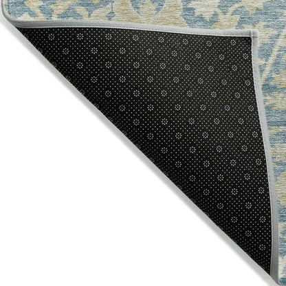Sonnet Blue Washable Indoor-Outdoor Rug-Outdoor Rugs-LOOMLAN Rugs-LOOMLAN